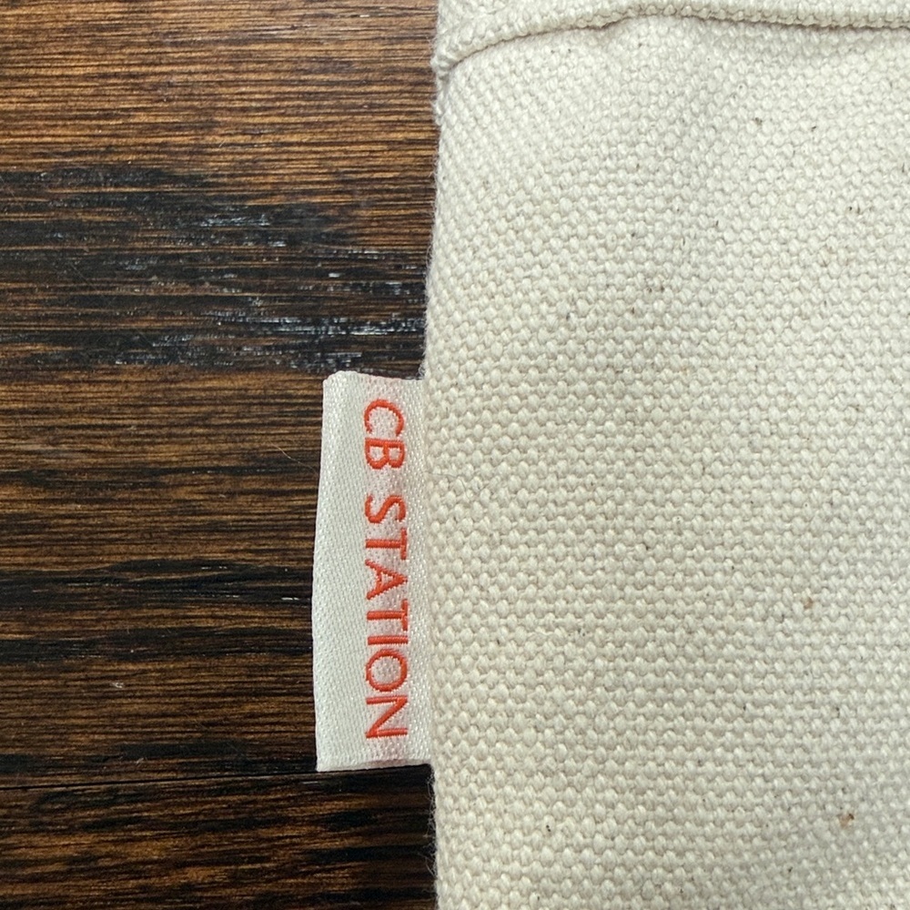 CB station canvas zip tote 17X11.5 100%cotton - Picture 4 of 6
